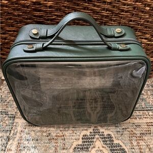 Calpak Green Clear-Front Toiletry Carry Case